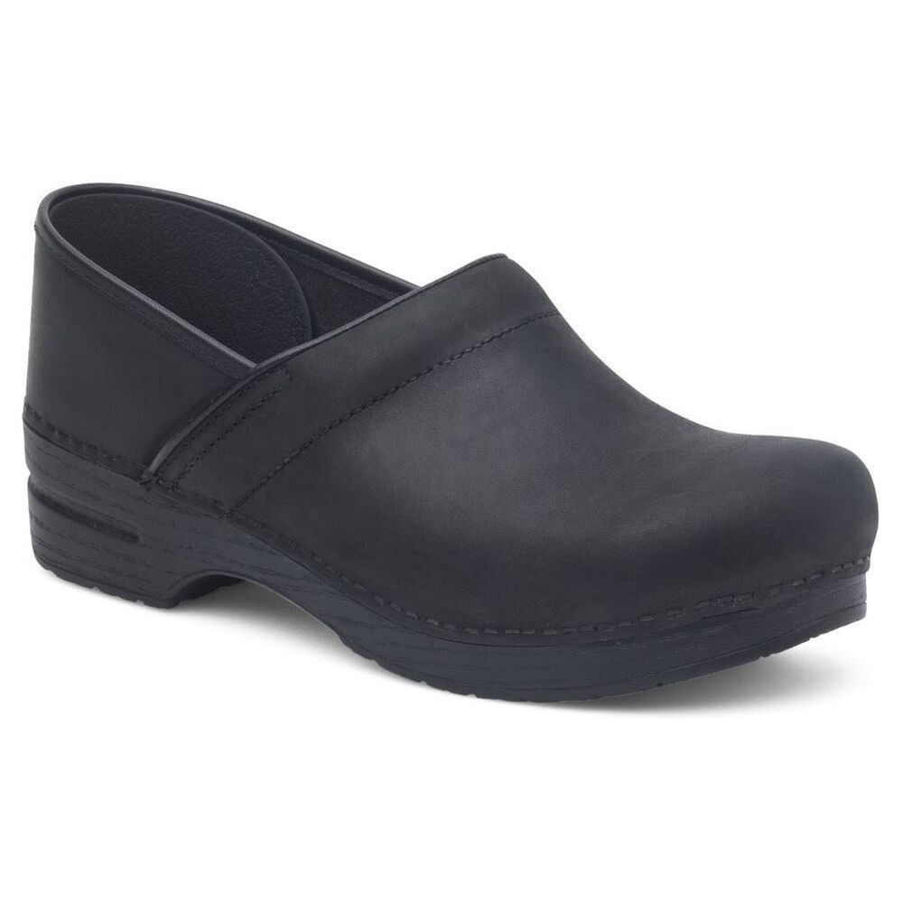 NEW Dansko Men’s Professional Clog in Oiled Black Leather NIB Comfort, Casual